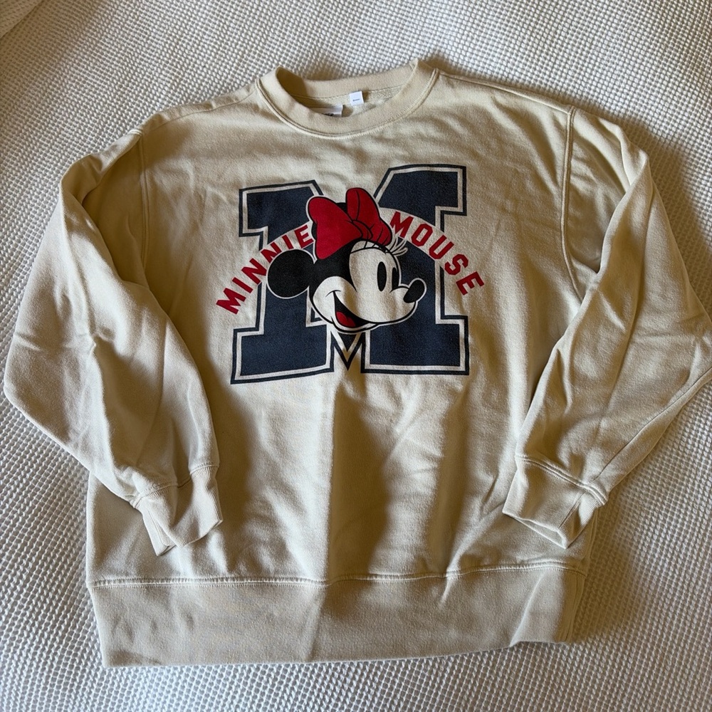 GAP Disney Minnie Mouse Beige Sweatshirt
